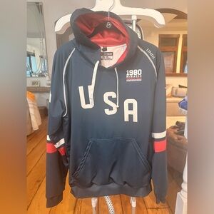 UNRL YXL USA 1980 Miracle on Ice Navy Hoodie Limited Edition
